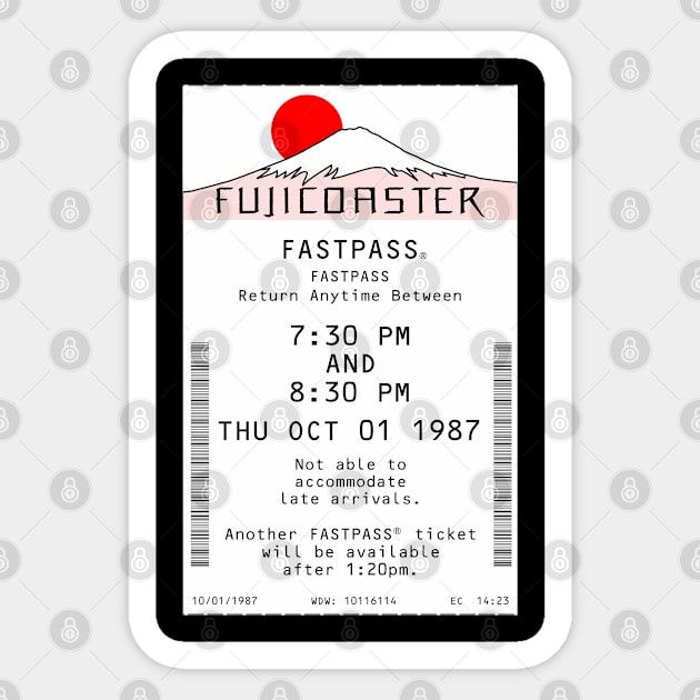 Fujicoaster Fastpass Sticker by Florida Project